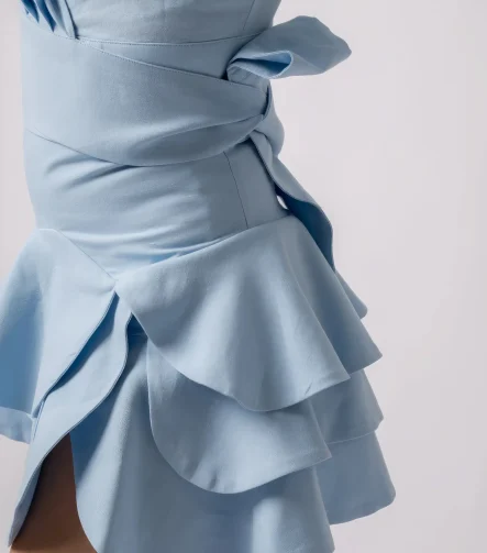 trend mavi keten etek